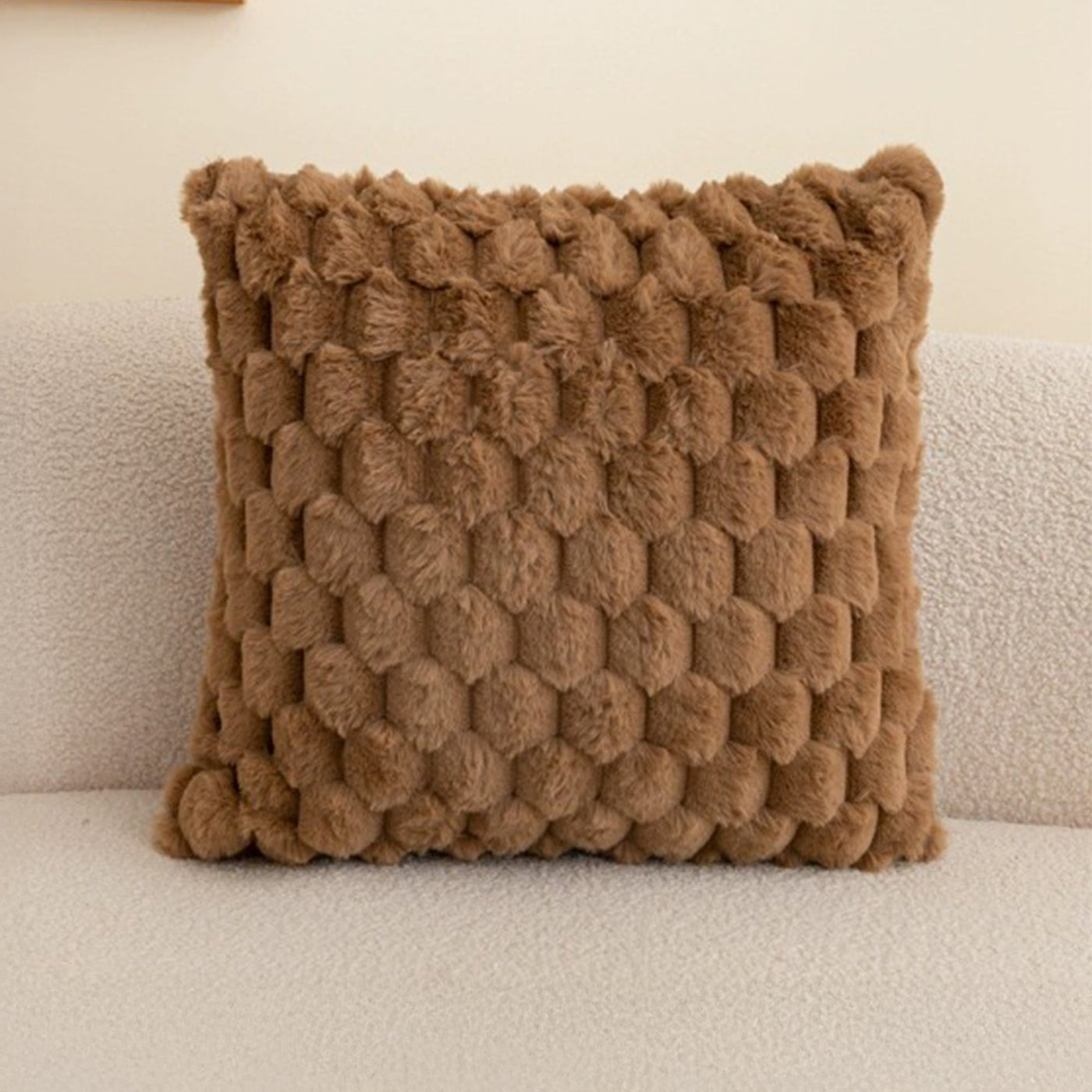 MEYS Coussin carré en tissu marron 45x45 cm - Coussins - Mobilier Deco