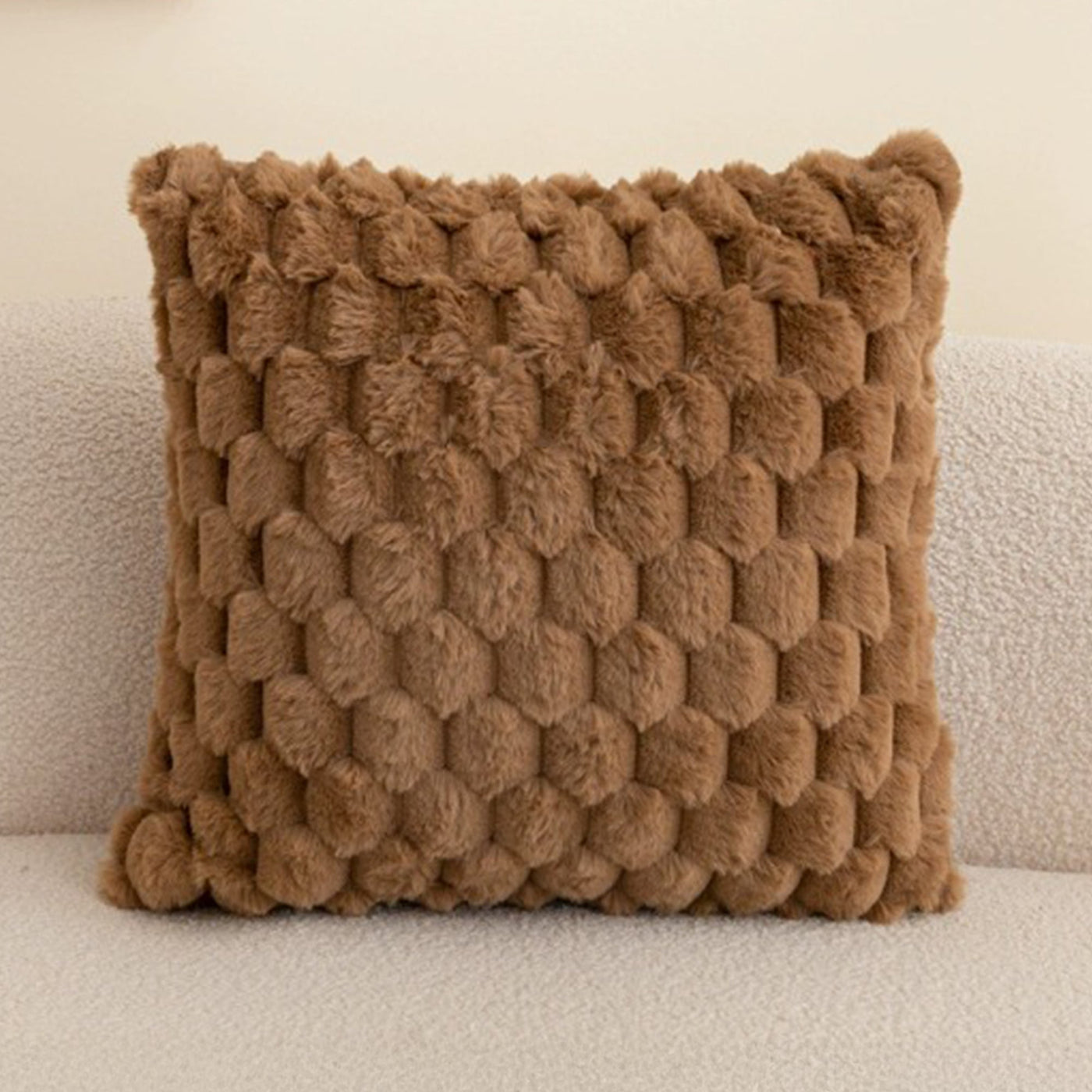 MEYS Coussin carré en tissu marron 45x45 cm - Coussins - Mobilier Deco