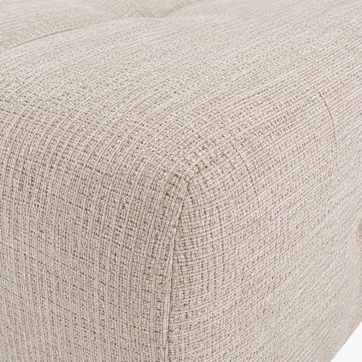MILAN Canapé d'angle convertible en tissu beige - Angle droit - Mobilier Deco