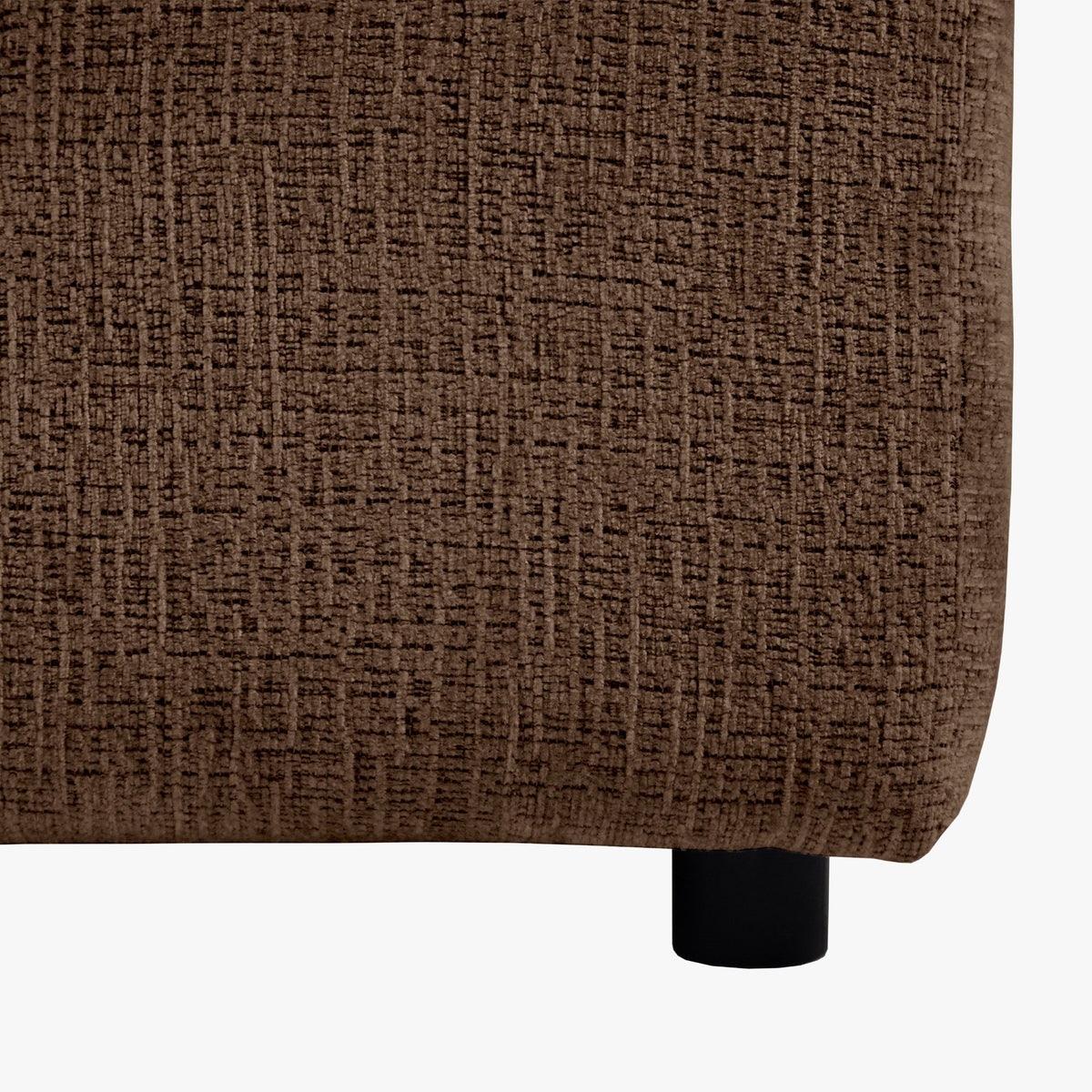 MILAN Canapé d'angle convertible en tissu taupe - Angle droit - Mobilier Deco
