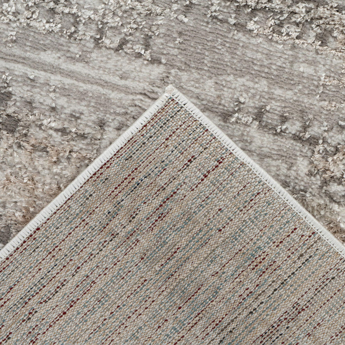 MILAS 2 Tapis en tissu texturé beige - 160x230 cm