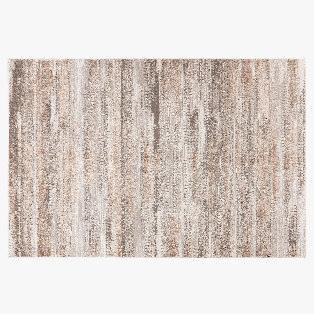 MILAS 2 Tapis en tissu texturé beige - 160x230 cm - Tapis - Mobilier Deco