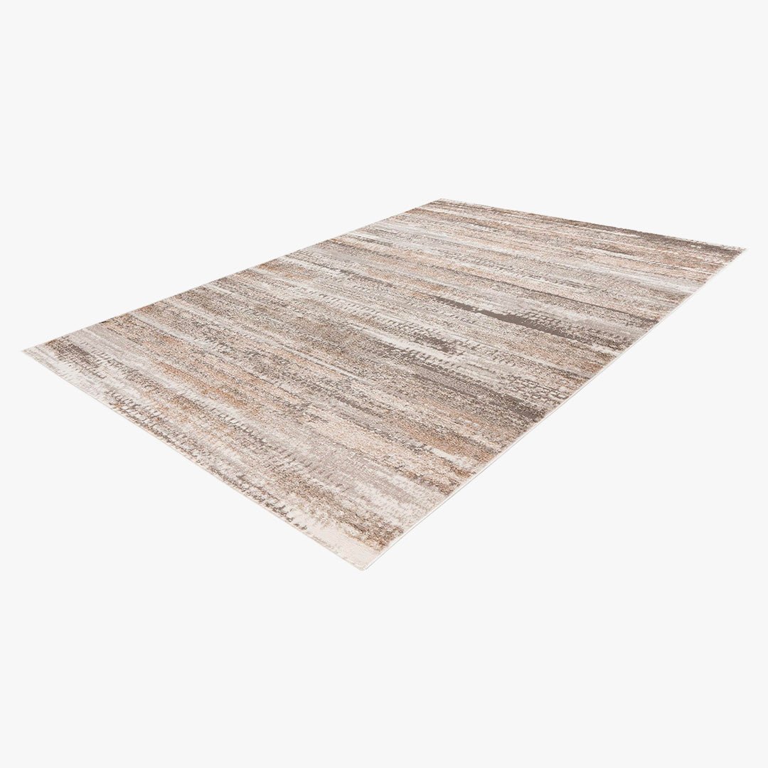 MILAS 2 Tapis en tissu texturé beige - 80x150 cm - Tapis - Mobilier Deco