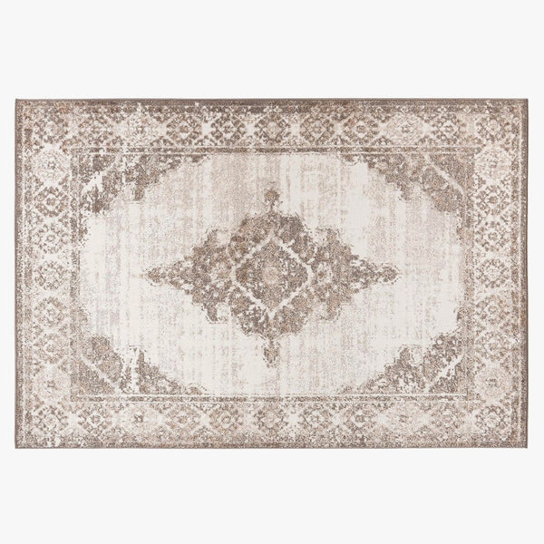 MILAS Tapis oriental en tissu beige - 160x230 cm