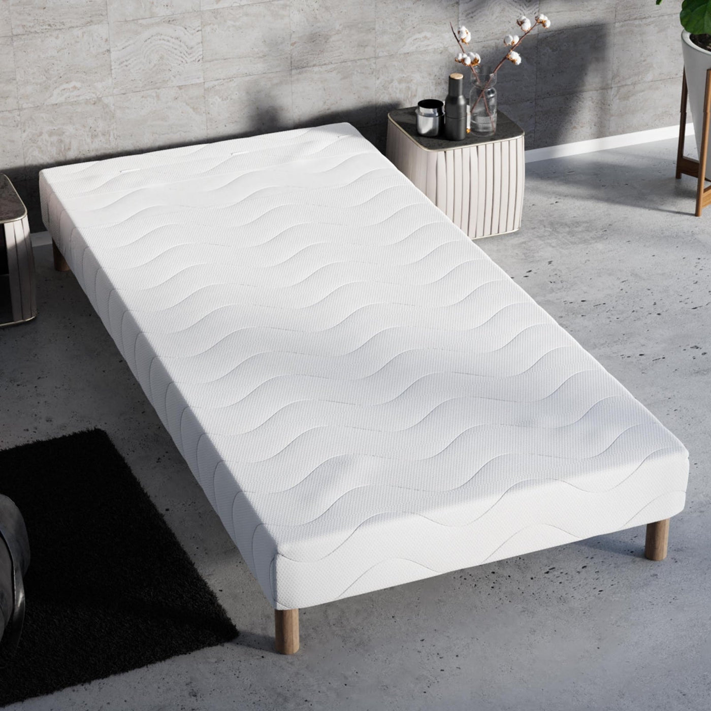 MOONLIGHT Sommier 70x190 + 4 pieds - Sommier - Mobilier Deco