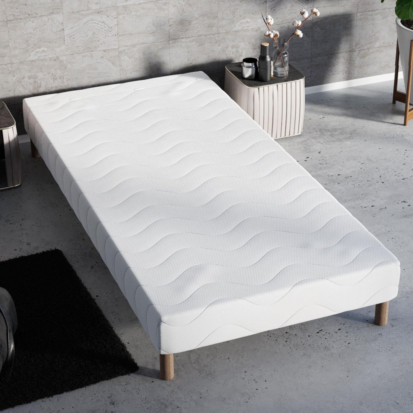 MOONLIGHT Sommier 80x200 + 4 pieds - Sommier - Mobilier Deco