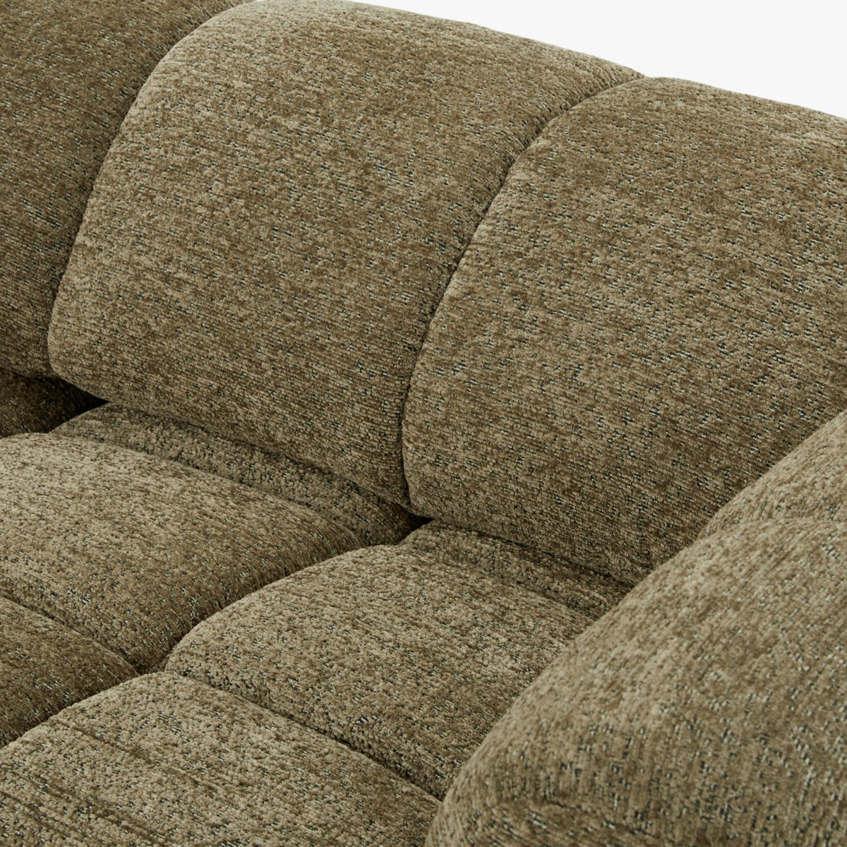 NALA Canapé 3 places relax électrique avec assises coulissantes en tissu vert - Canapé relax - Mobilier Deco