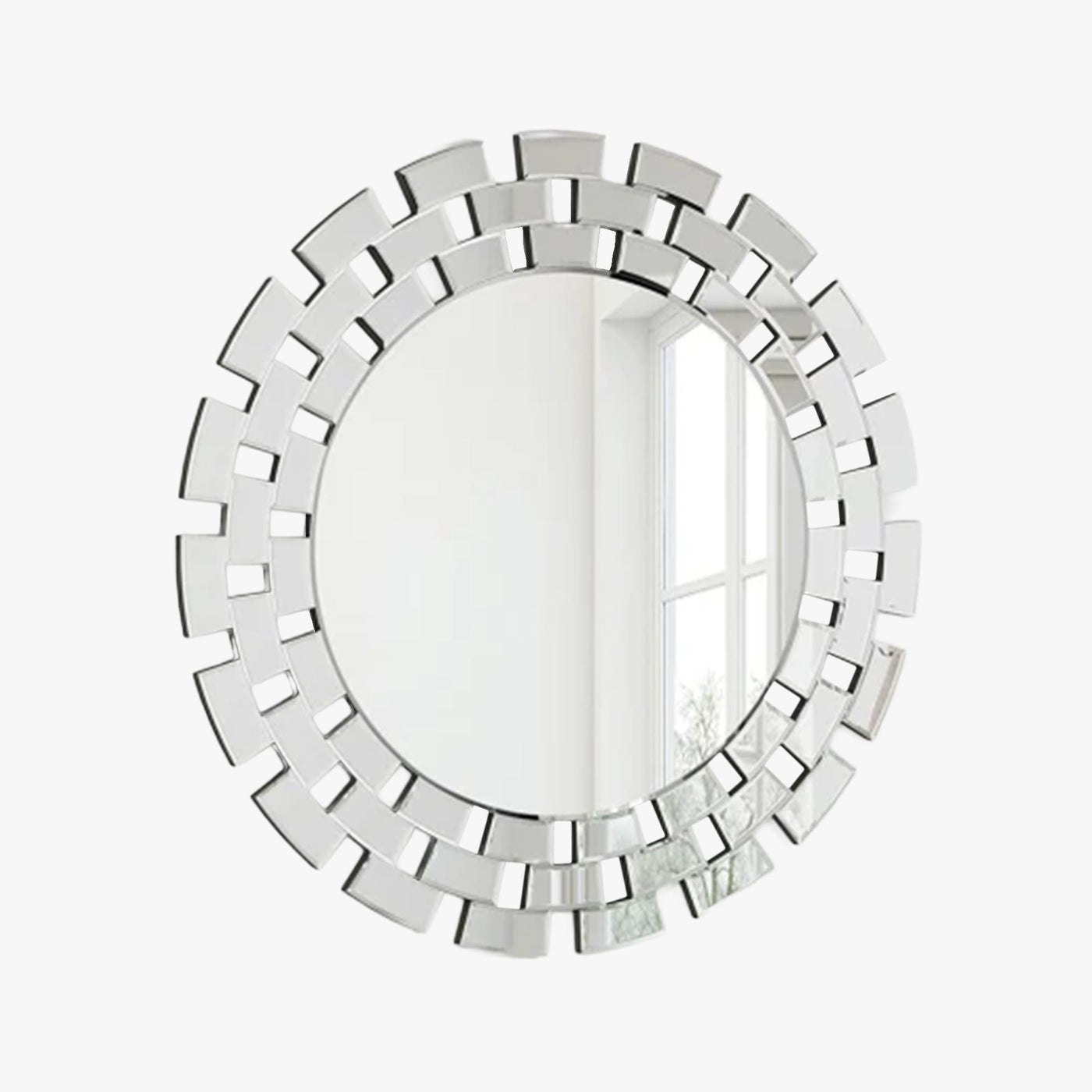 NARA Miroir mural rond design 90 cm - Miroirs - Mobilier Deco