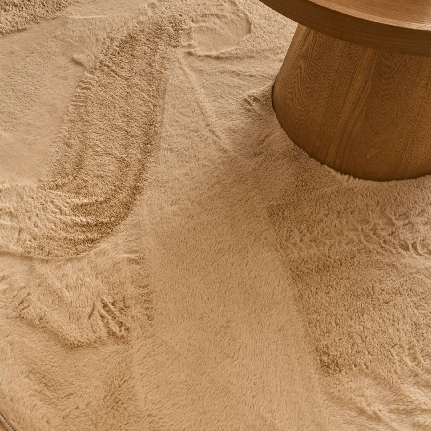 NUBE Tapis en tissu doux beige - 160x230 cm - Tapis - Mobilier Deco