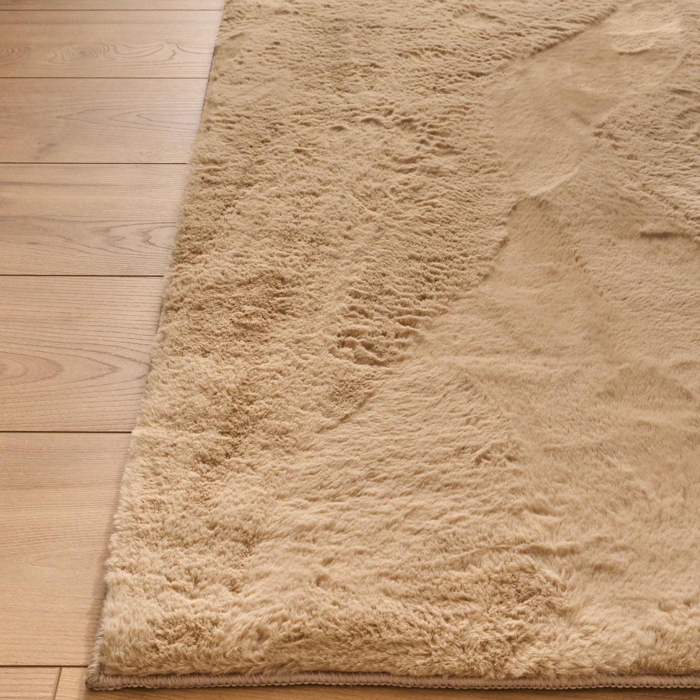 NUBE Tapis en tissu doux beige - 160x230 cm - Tapis - Mobilier Deco