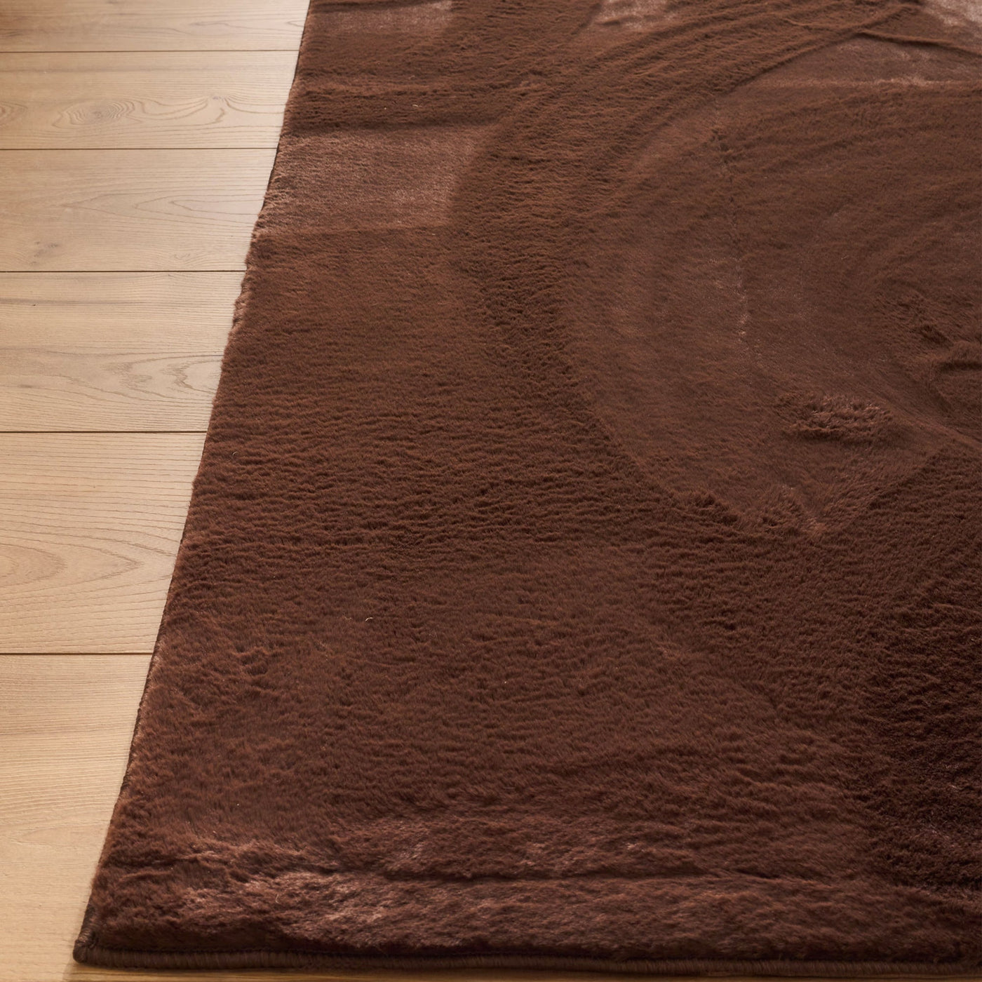 NUBE Tapis en tissu doux marron - 160x230 cm - Tapis - Mobilier Deco