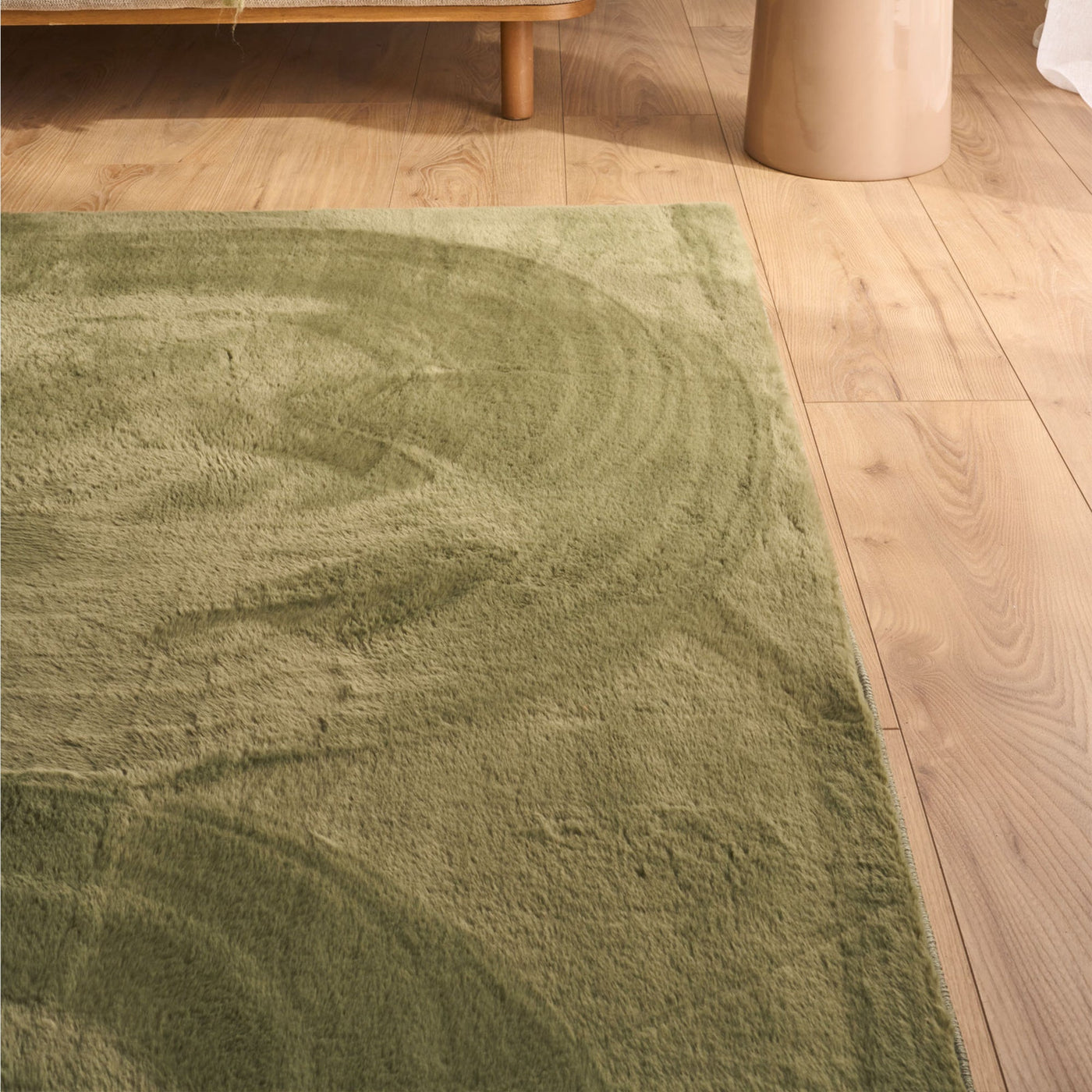 NUBE Tapis en tissu doux vert - 160x230 cm - Tapis - Mobilier Deco