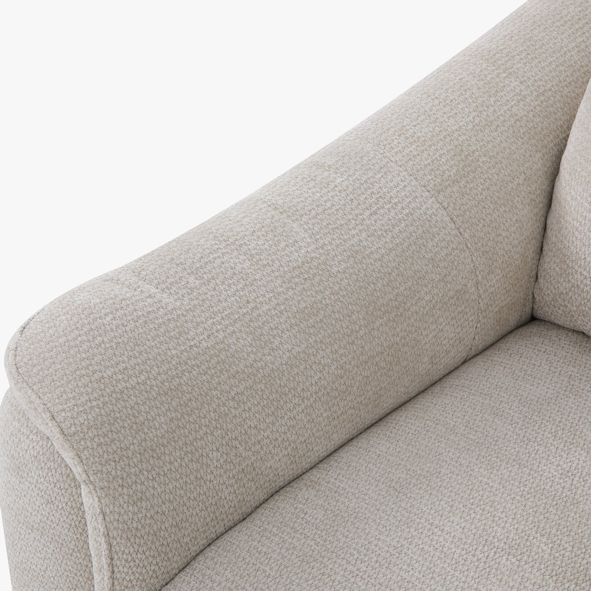 ORION Canapé d'angle convertible avec coffre en tissu relax électrique beige - Angle gauche - Canapé relax - Mobilier Deco