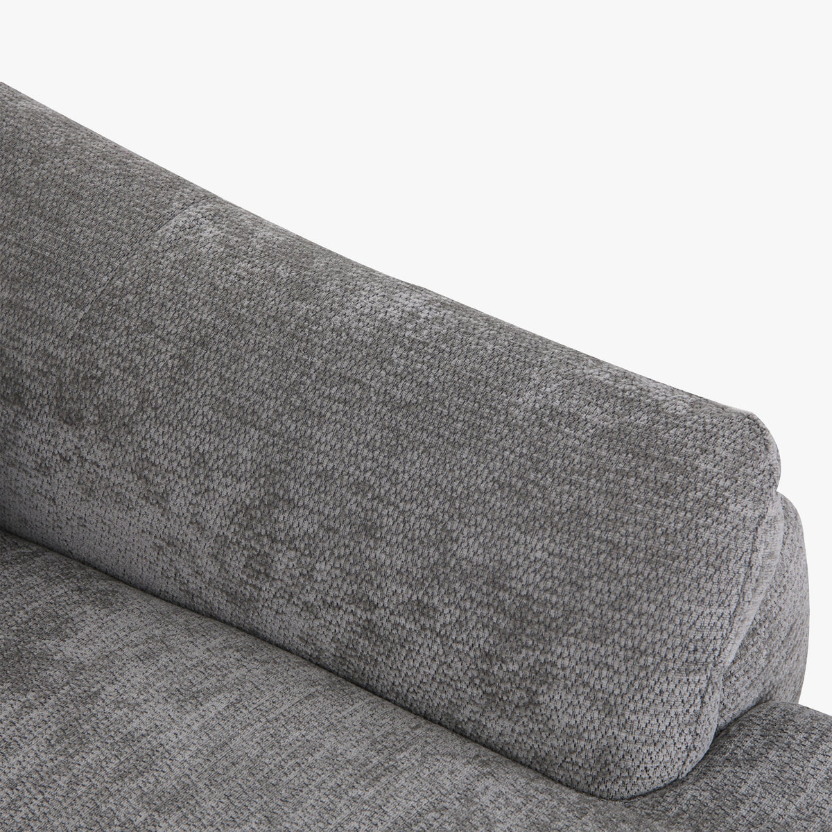 ORION Canapé d'angle convertible avec coffre en tissu relax électrique gris - Angle droit - Canapé relax - Mobilier Deco