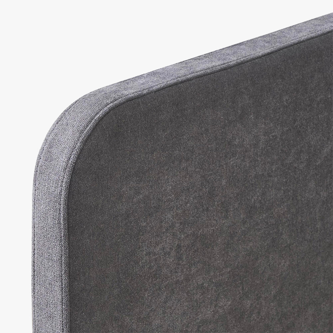 PARMA Lit simple en tissu gris avec 2 tiroirs 90x200 cm - Lit enfant - Mobilier Deco
