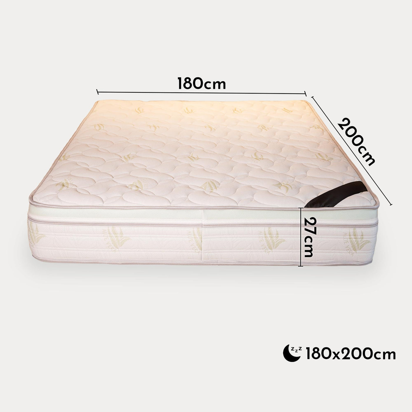 PEACE Matelas mémoire de forme Hauteur 27 cm - 180 x 200 cm - Matelas - Mobilier Deco