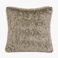 PERLA Coussin carré en tissu beige 42x42 cm