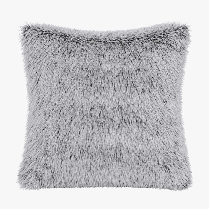 PERLA Coussin carré en tissu gris 42x42 cm – Coussins – vue 2