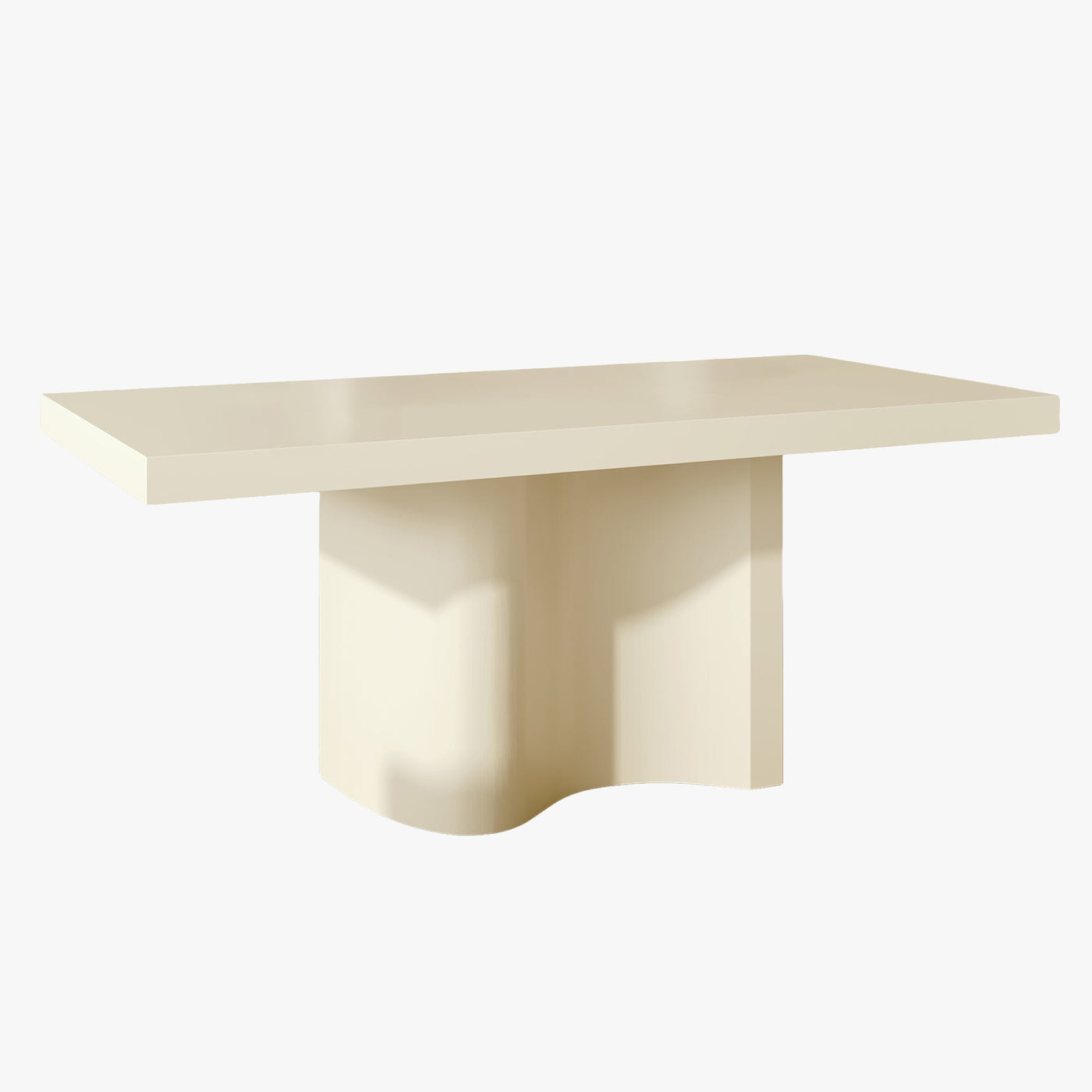 PEYRA Table à manger en marbre d'ingénierie beige - Table à manger - Mobilier Deco