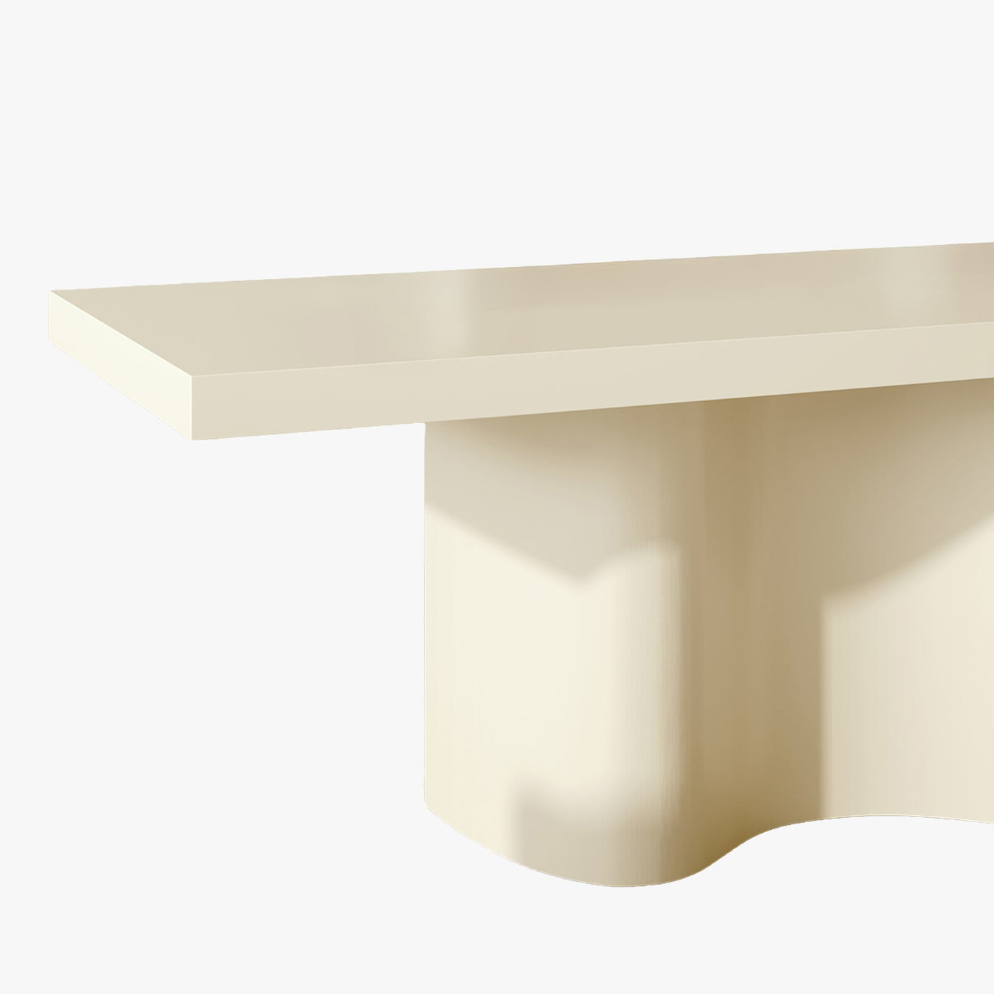 PEYRA Table à manger en marbre d'ingénierie beige - Table à manger - Mobilier Deco