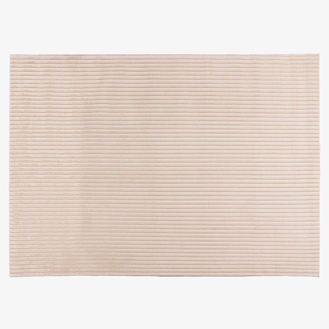 PLUSH Tapis en velours côtelé beige - 160x230 cm - Tapis - Mobilier Deco