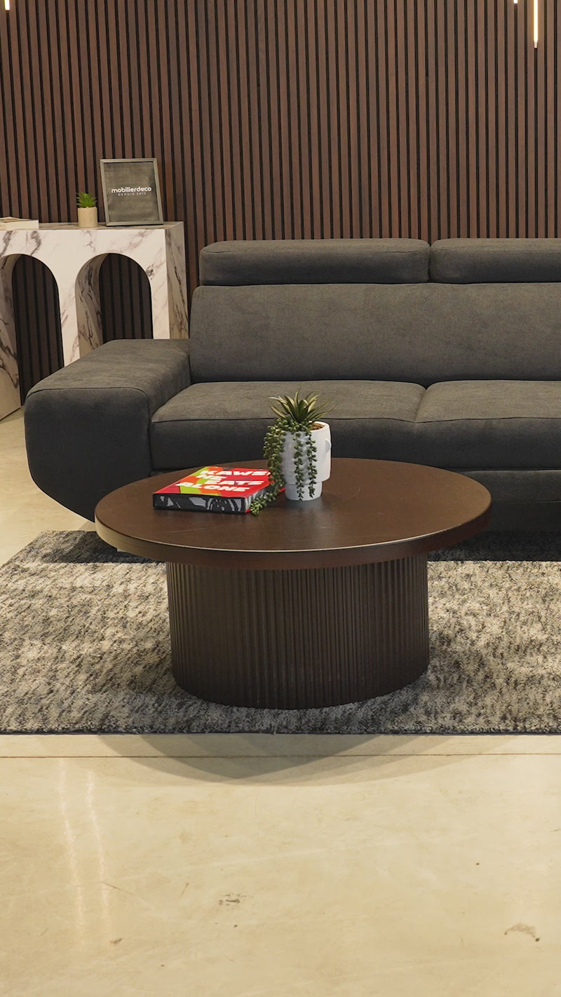 EIDEN Canapé d'angle convertible avec coffre en tissu gris clair - Angle droit