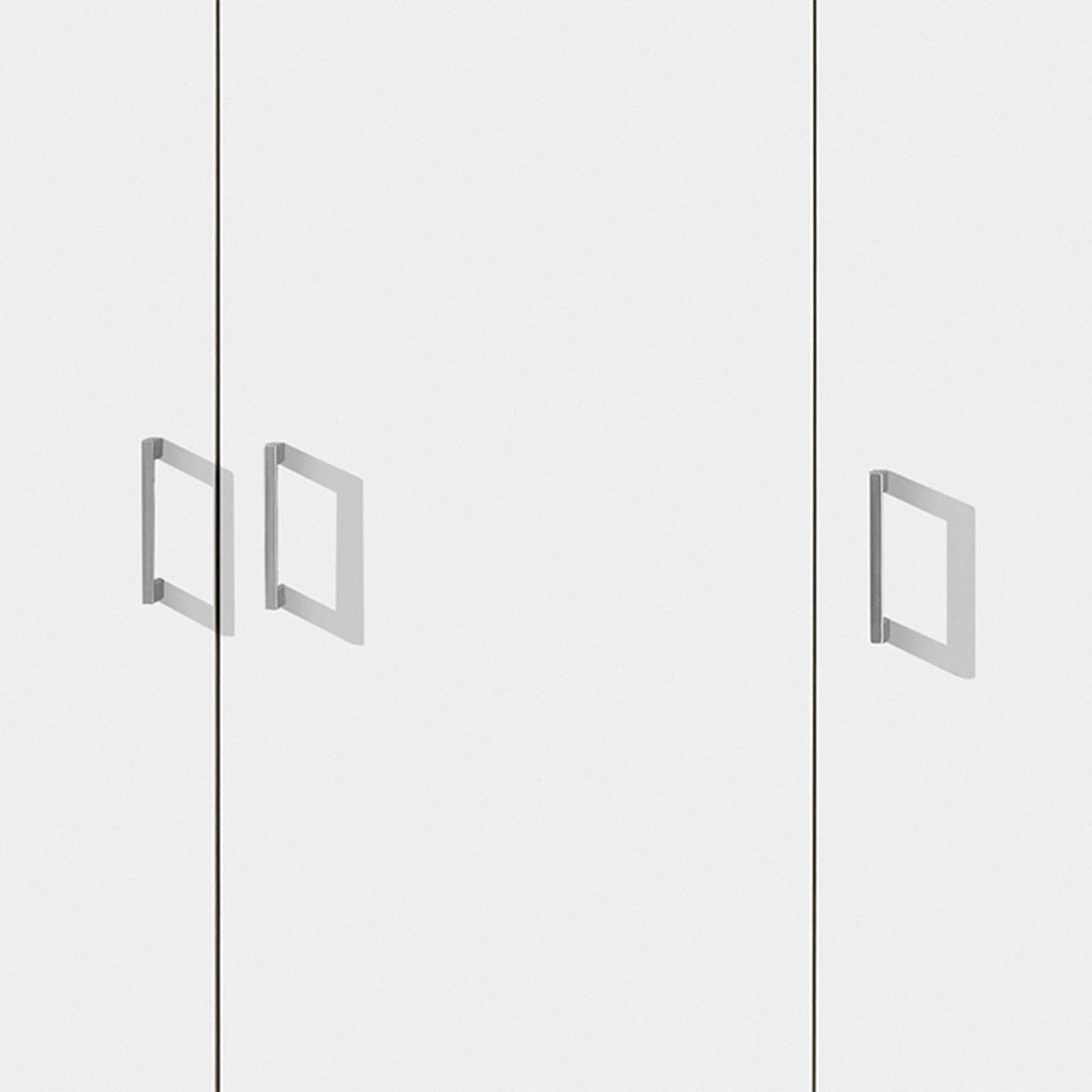 RAY XL Armoire 3 portes 4 étagères blanc - Armoire - Mobilier Deco