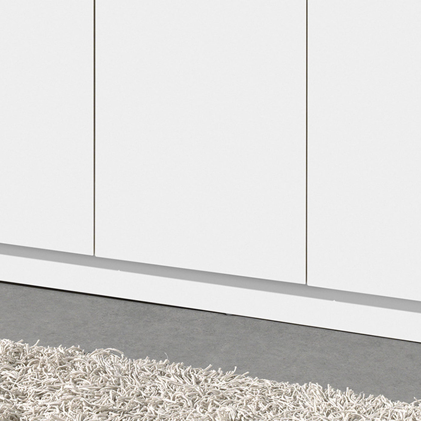 RAY XL Armoire 3 portes 4 étagères blanc - Armoire - Mobilier Deco