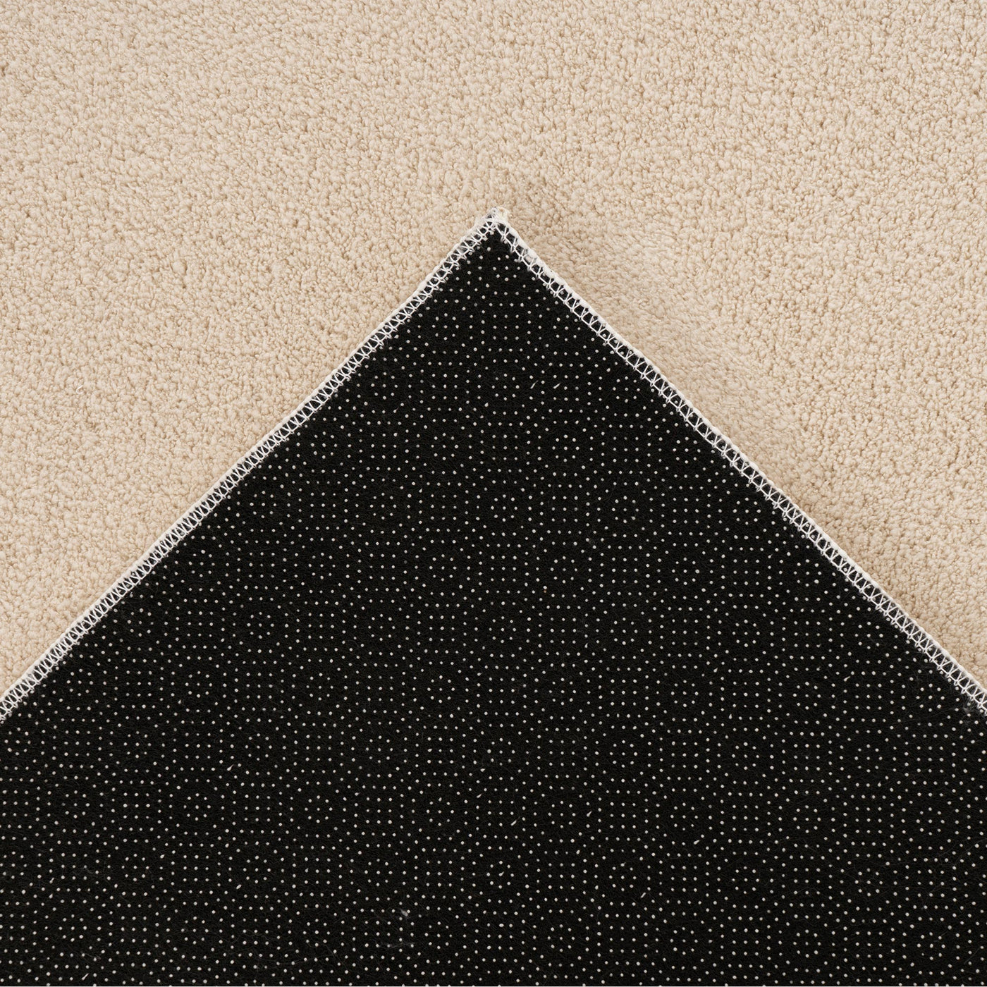 RELAX Tapis en tissu doux beige - 120x160 cm - Tapis - Mobilier Deco