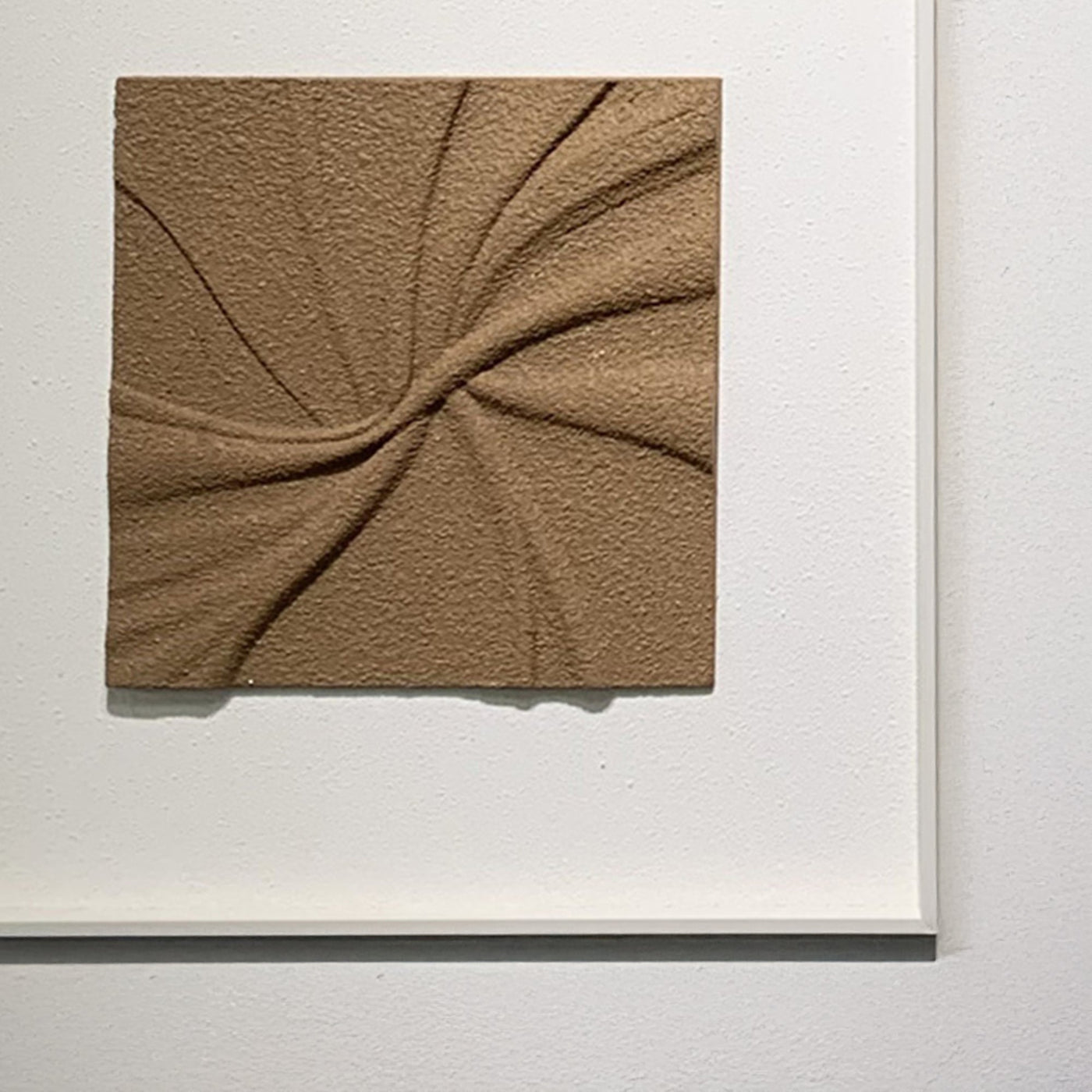 RILYA Tableau peinture à l'huile relief en mousse carré cadre aluminium - 50x50 cm - Tableaux - Mobilier Deco