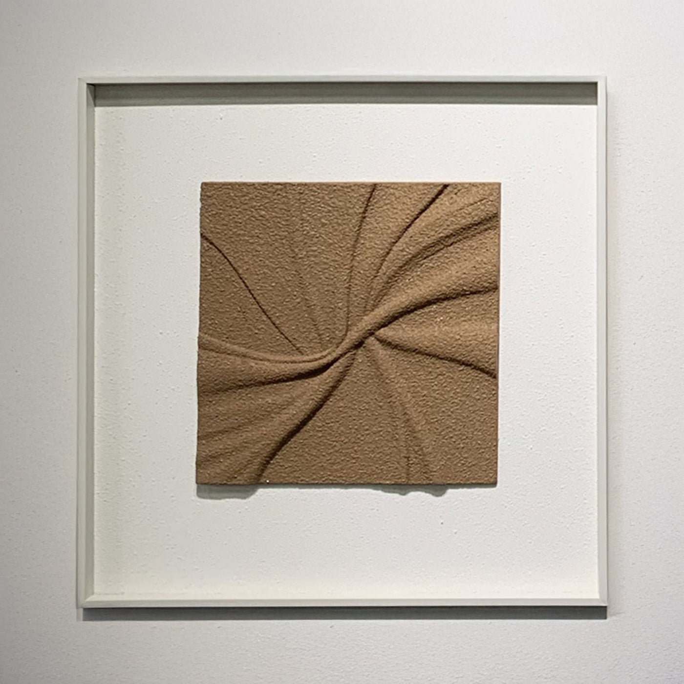 RILYA Tableau peinture à l'huile relief en mousse carré cadre aluminium - 50x50 cm - Tableaux - Mobilier Deco