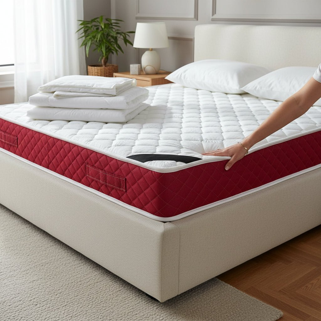 ROSSO Matelas en mousse 140x190 cm épaisseur 25 cm - Matelas - Mobilier Deco