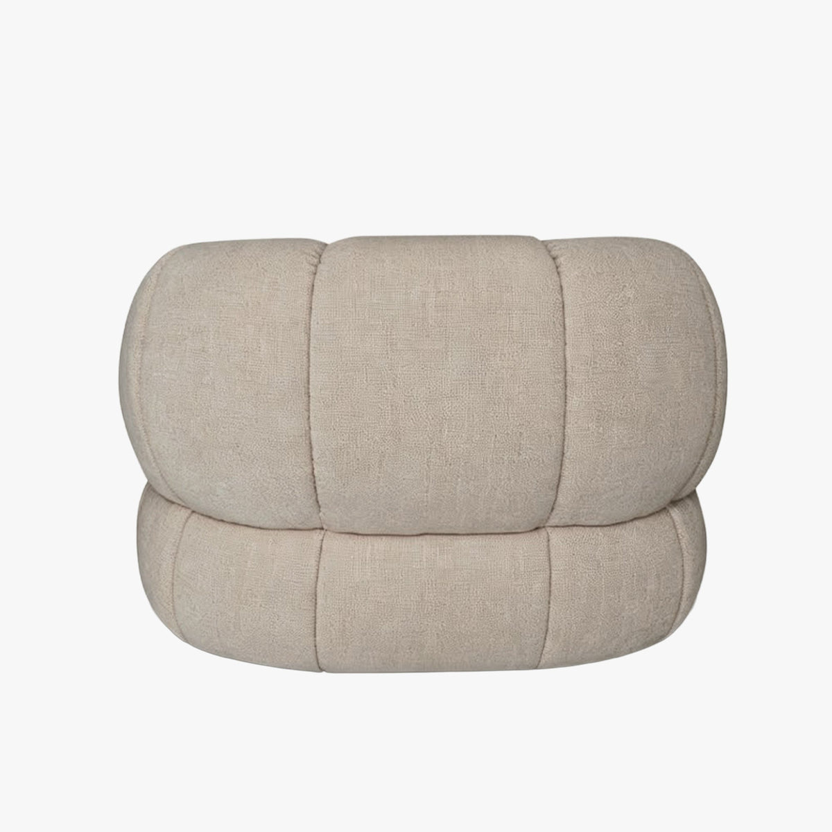 SIENA Fauteuil en tissu taupe - Fauteuils - Mobilier Deco
