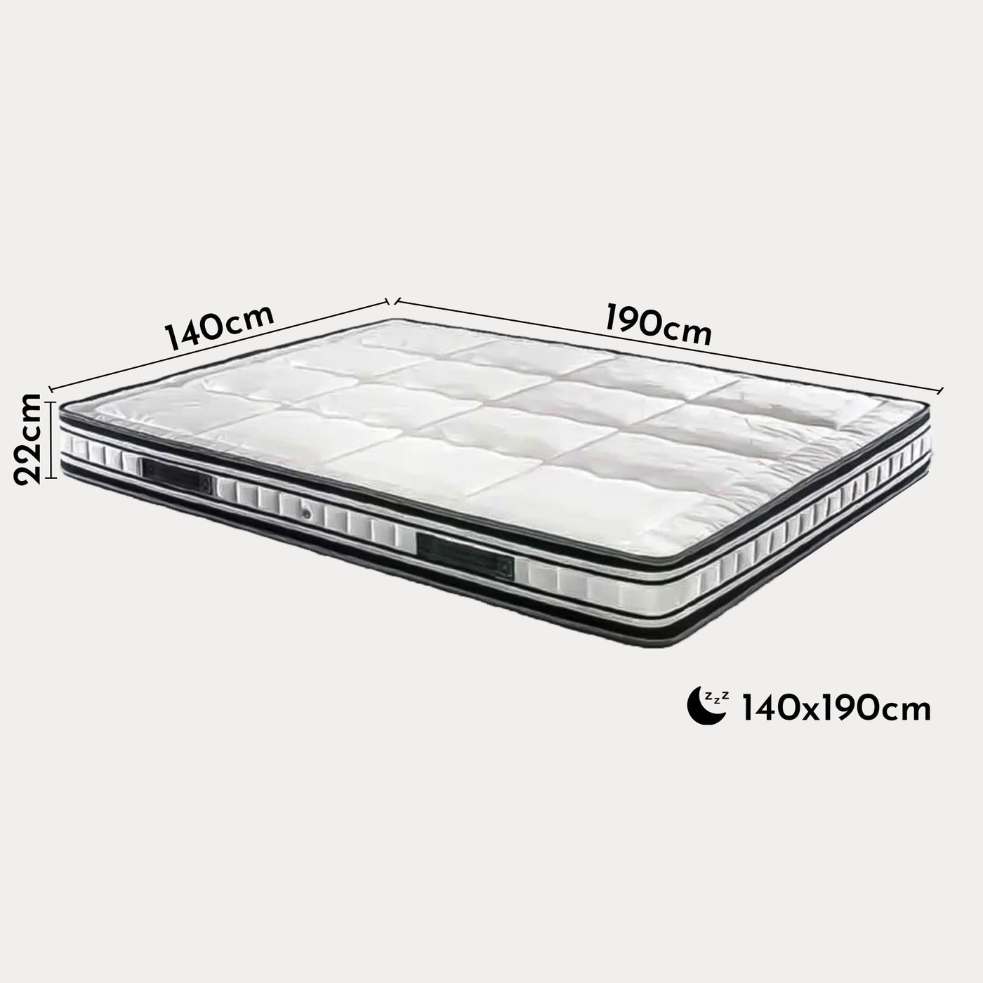 SLEEP Matelas Elite Confort 140x190 - Matelas - Mobilier Deco