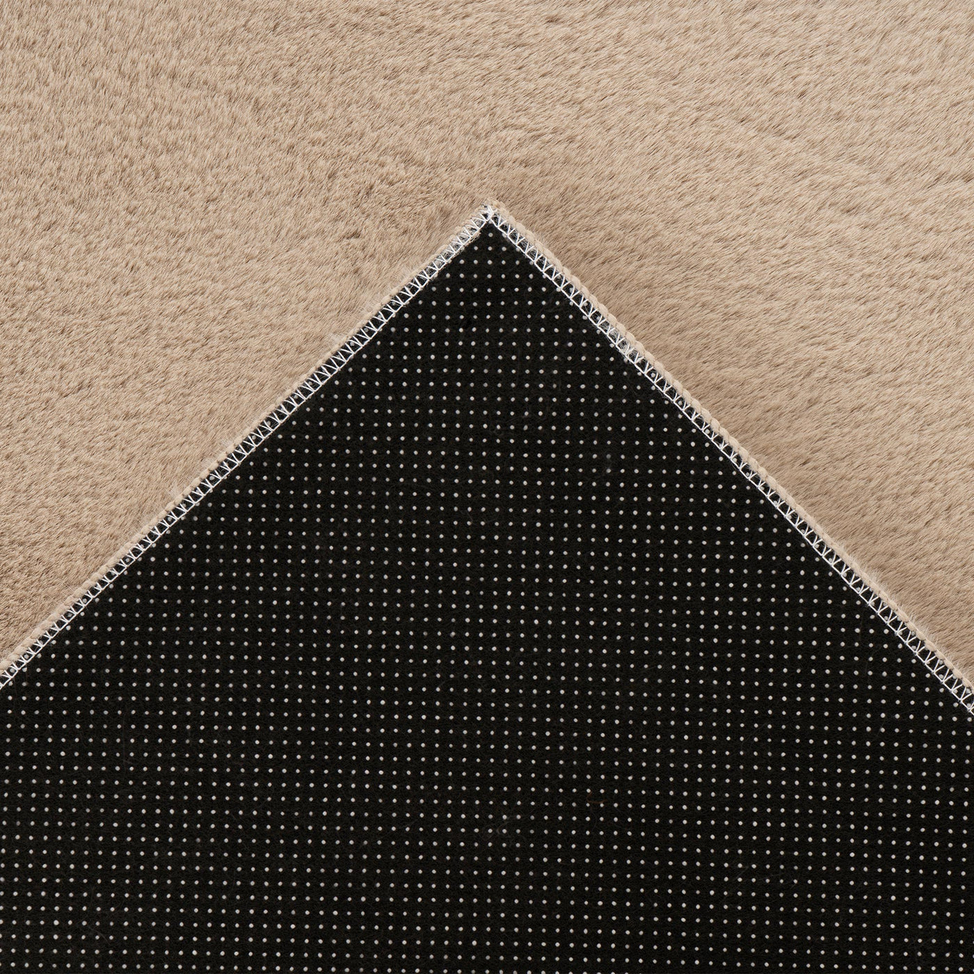 SPIRIT Tapis en tissu doux beige - 160x230 cm - Tapis - Mobilier Deco