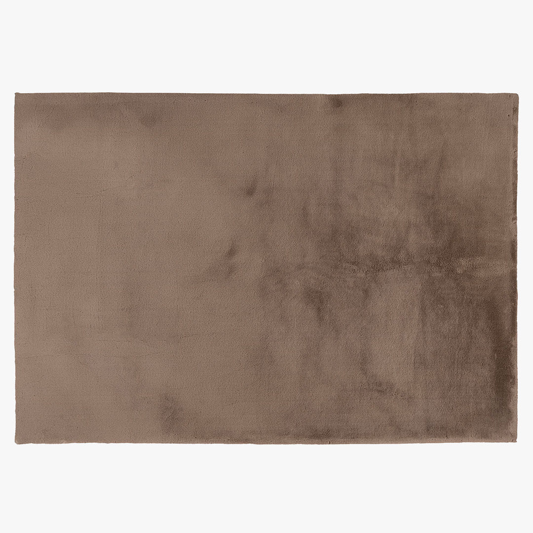 SPIRIT Tapis en tissu doux taupe - 160x230 cm - Tapis - Mobilier Deco