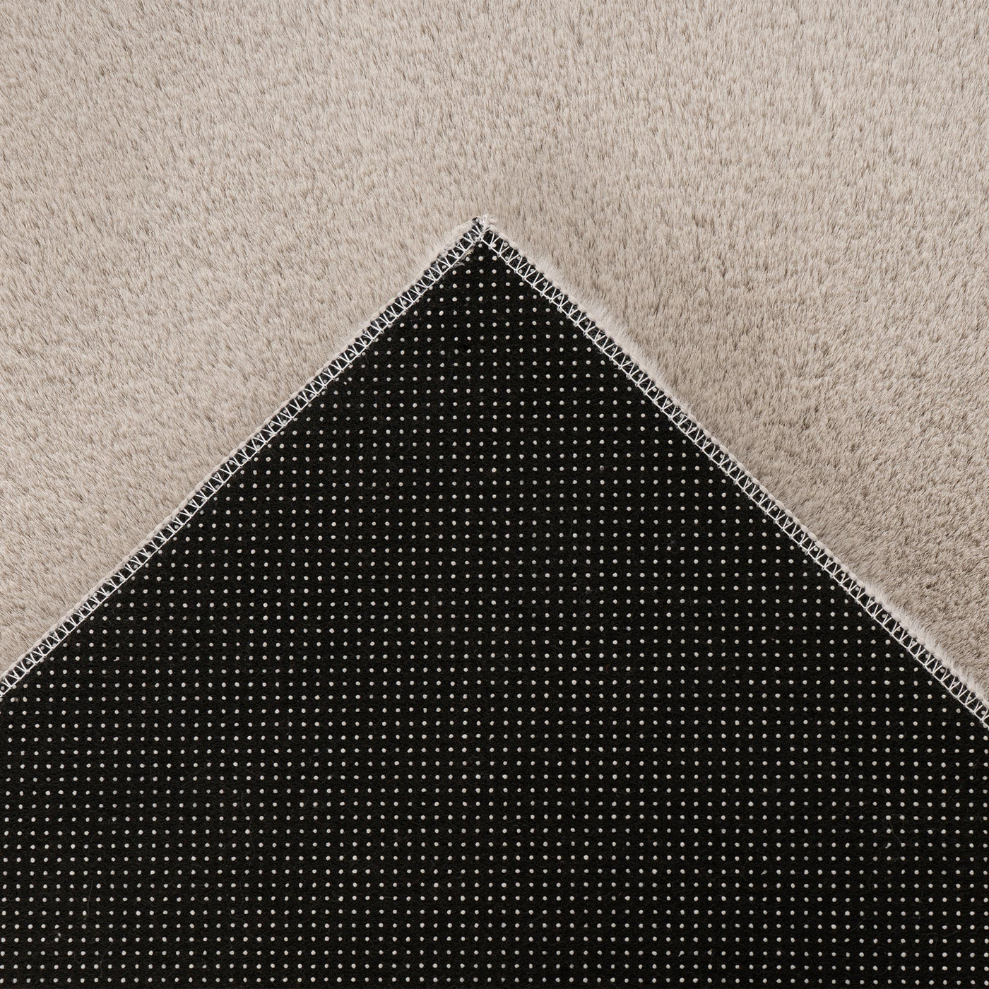 SPIRIT Tapis en tissu doux taupe clair - 160x230 cm - Tapis - Mobilier Deco