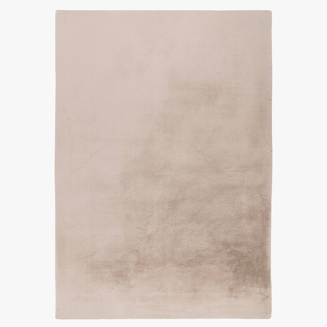 SPIRIT Tapis en tissu doux taupe clair - 160x230 cm - Tapis - Mobilier Deco