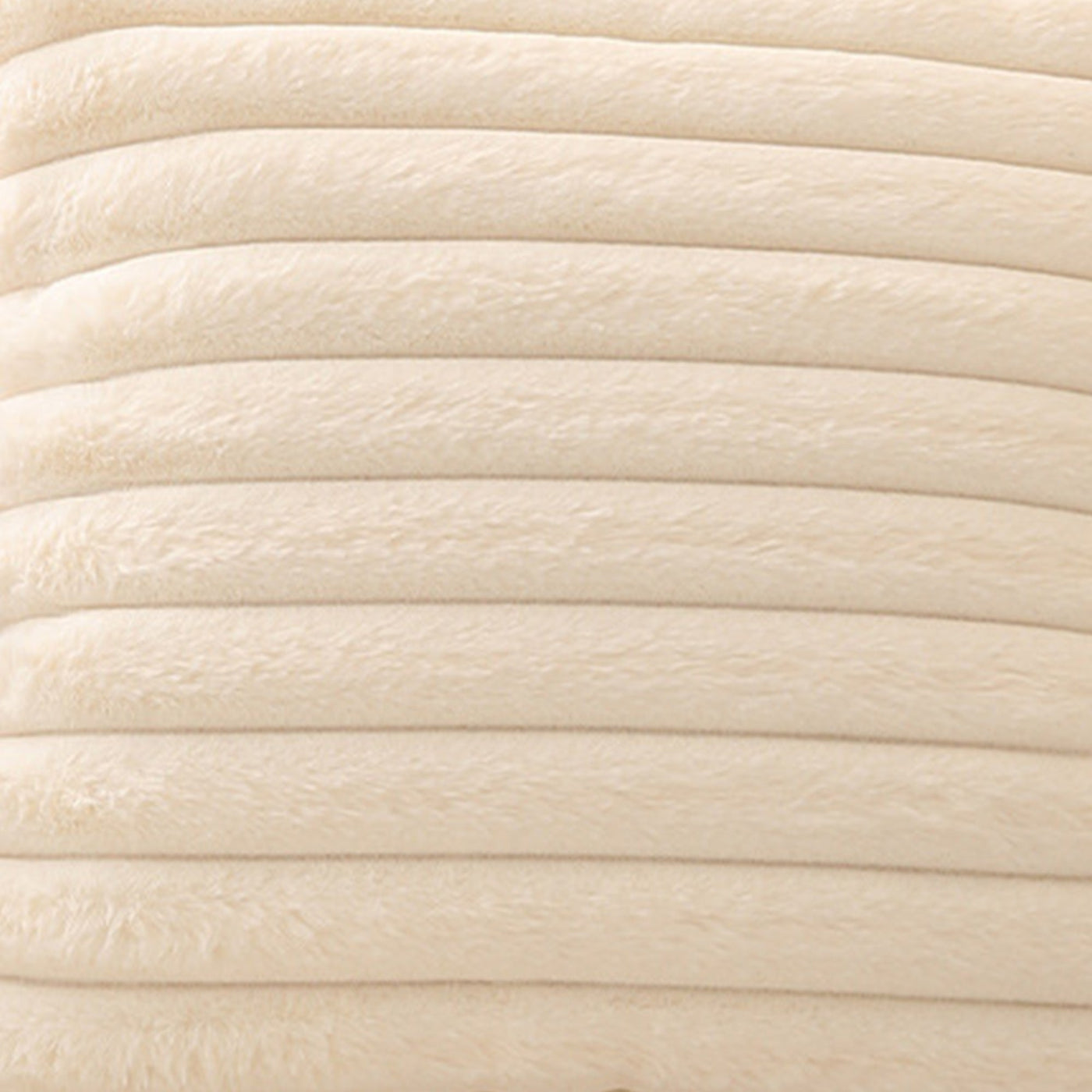 STANLY Coussin carré en tissu côtelé beige 43x43 cm - Coussins - Mobilier Deco