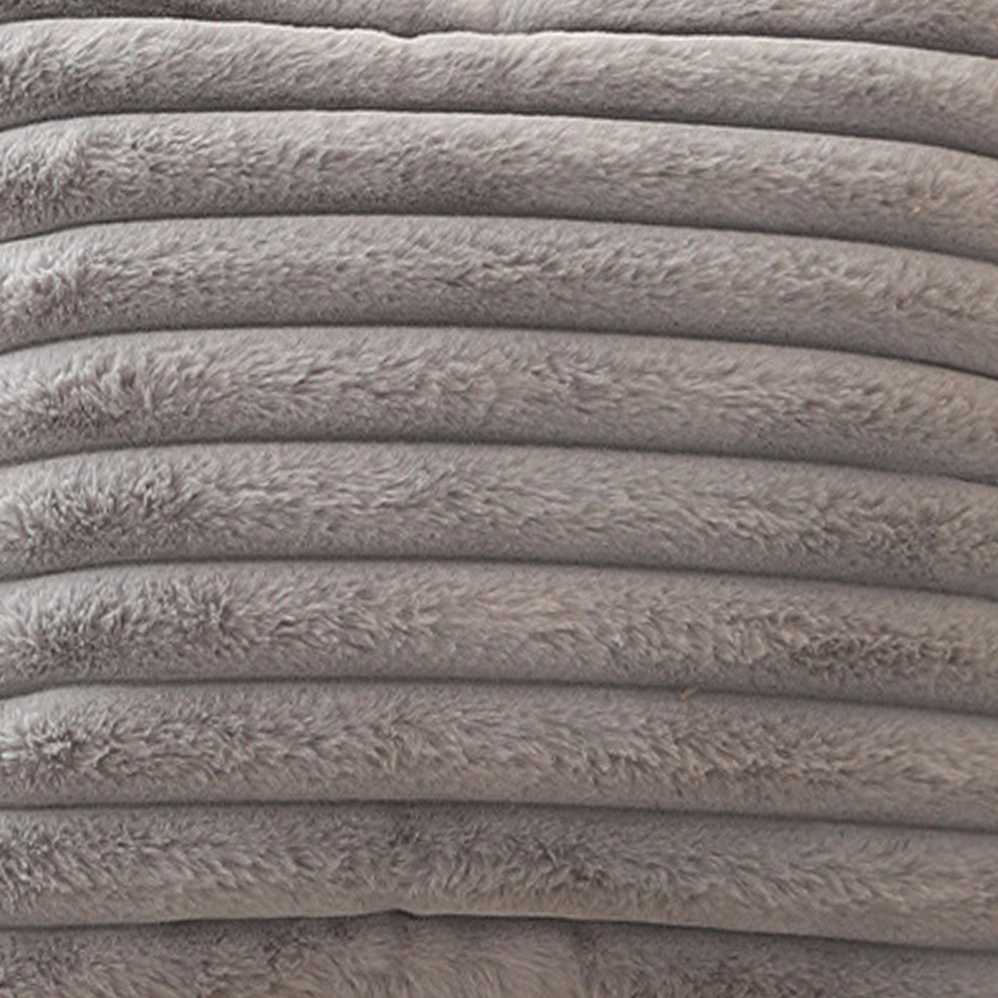 STANLY Coussin carré en tissu côtelé gris 43x43 cm - Coussins - Mobilier Deco