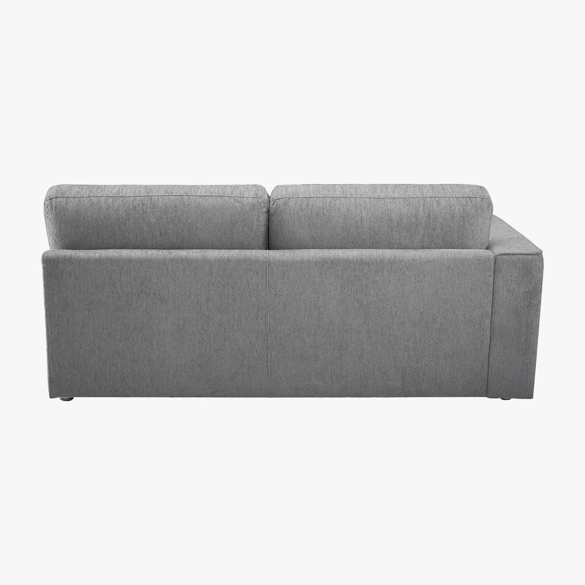 SYLAN Canapé d'angle réversible en tissu gris - Canapés d'angle - Mobilier Deco
