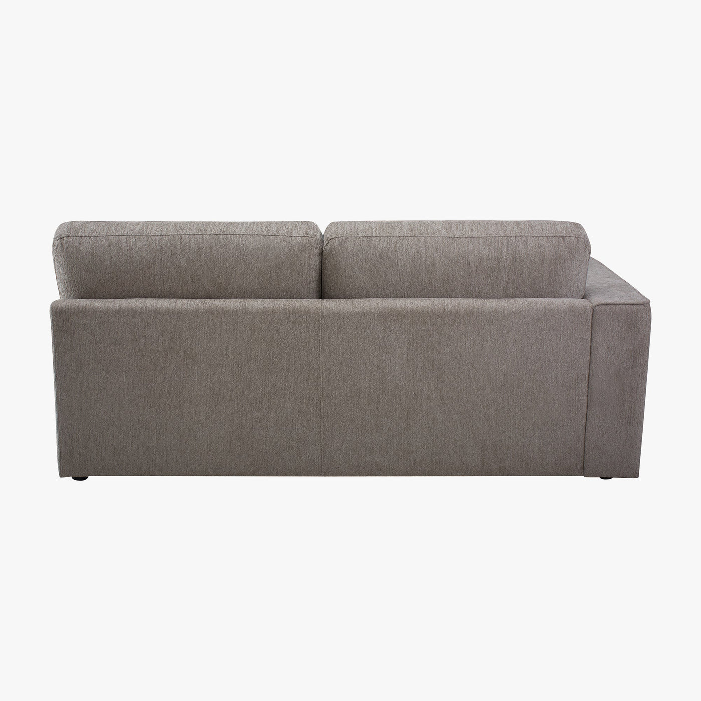 SYLAN Canapé d'angle réversible en tissu taupe - Canapés d'angle - Mobilier Deco