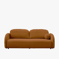 SYNA Canapé 3 places convertible en tissu bouclette orange