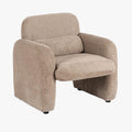 TOGO Fauteuil en tissu beige foncé