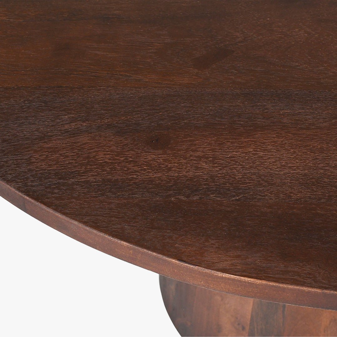 TOMMY - 130 Table à manger ronde en bois de manguier D130 cm - Table à manger - Mobilier Deco
