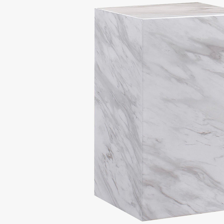 TRESA Table d'appoint marbre d'ingénierie blanc — aperçu vidéo