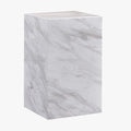 TRESA Table d'appoint marbre d'ingénierie blanc