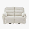 ULYA Canapé 2 places relax électrique en tissu beige