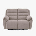 ULYA Canapé 2 places relax électrique en tissu taupe