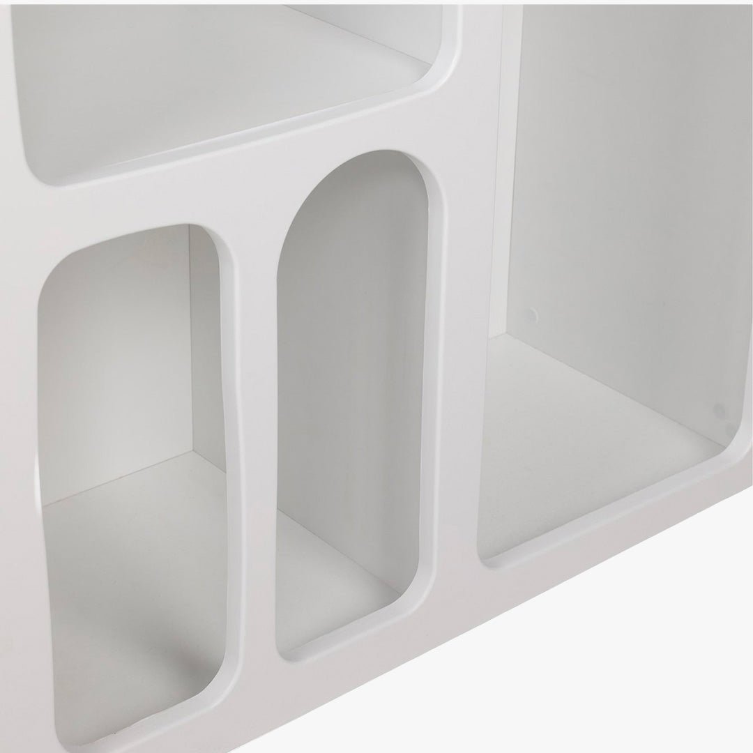 VERA Console avec 6 niches blanc 120 cm - Consoles - Mobilier Deco